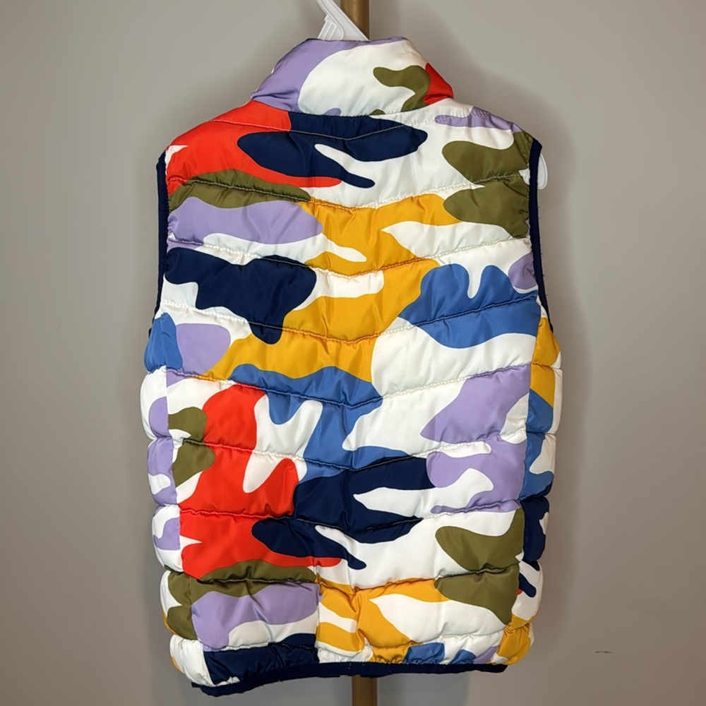 Boden Little Kid Sherpa Vest Multi Ski Camouflage Size 4-5 - Picture 8 of 12